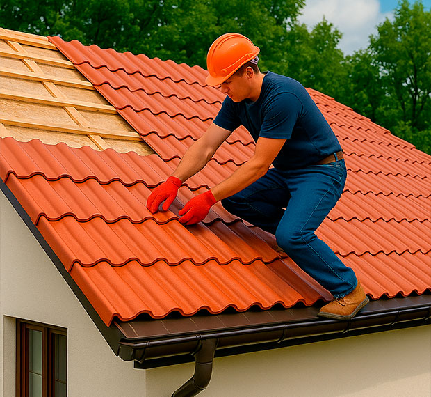 Кровля из керамической черепицы в Калуге