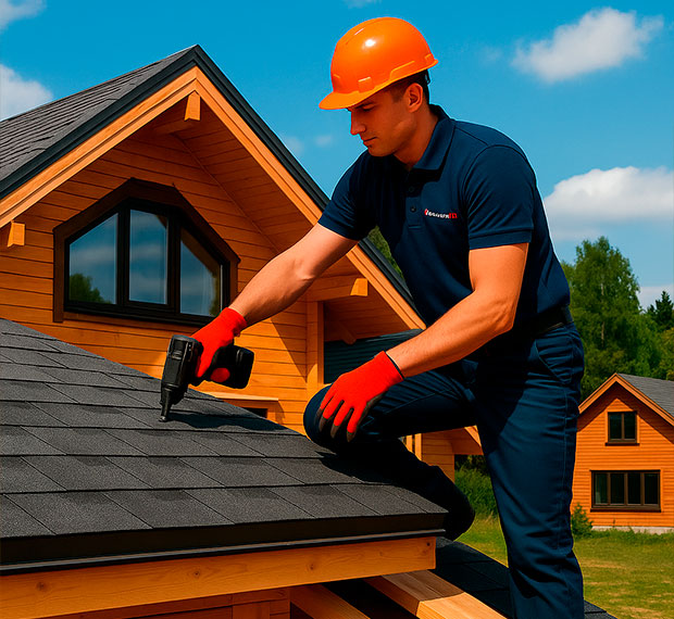 Монтаж кровли из мягкой черепицы в Калуге