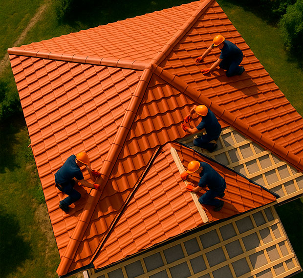 Монтаж 3-скатной крыши в Калуге