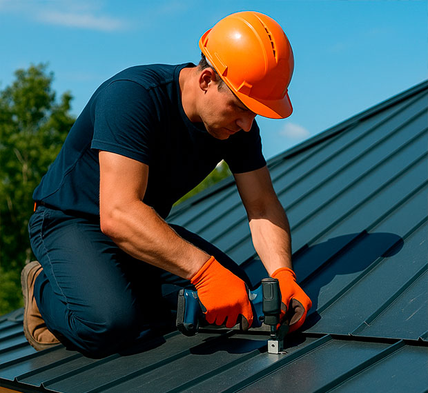 Ремонт металлической кровли в Калуге