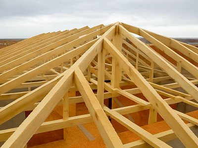 Монтаж стропильной системы